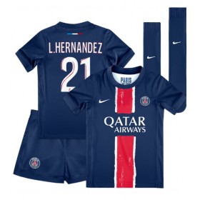 Paris Saint-Germain Lucas Hernandez #21 Heimtrikot 2024-25 Kurzarm (+ kurze hosen)